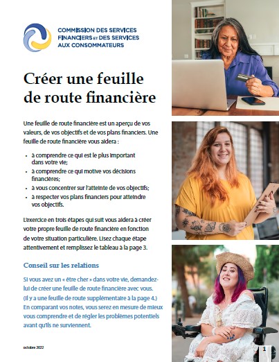 Créer une feuille de route financière.