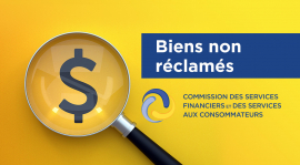 Biens non réclamés.