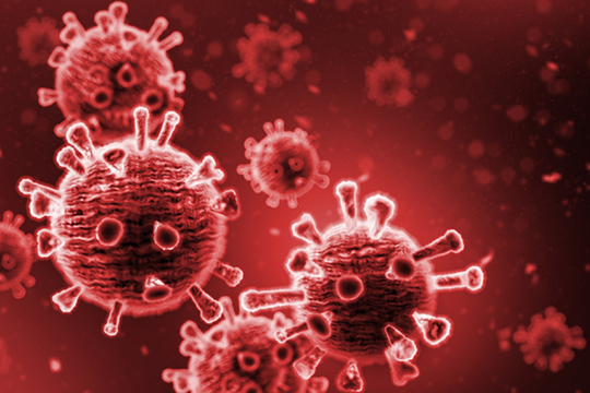 COVID-19 virus illustration.