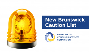 New Brunswick caution list.