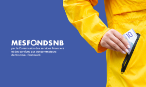MesFondsNB par la Commission des services financiers et des services aux consommateurs du Nouveau-Brunswick.